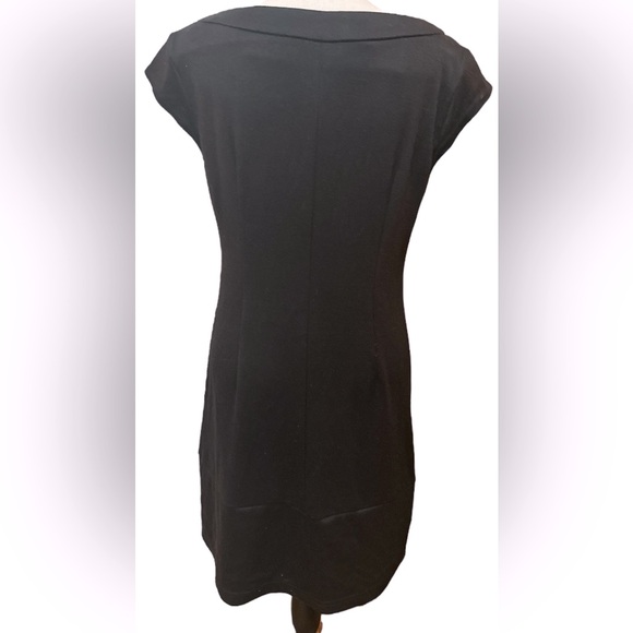 Madison Leigh Black Sleeveless Studded Metal A Line Above the Knee Dress Size 4 - Picture 6 of 14